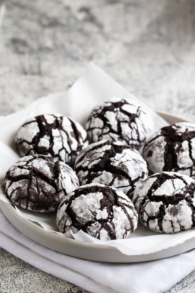 Spiced Chocolate Crinkle Cookie Recipe