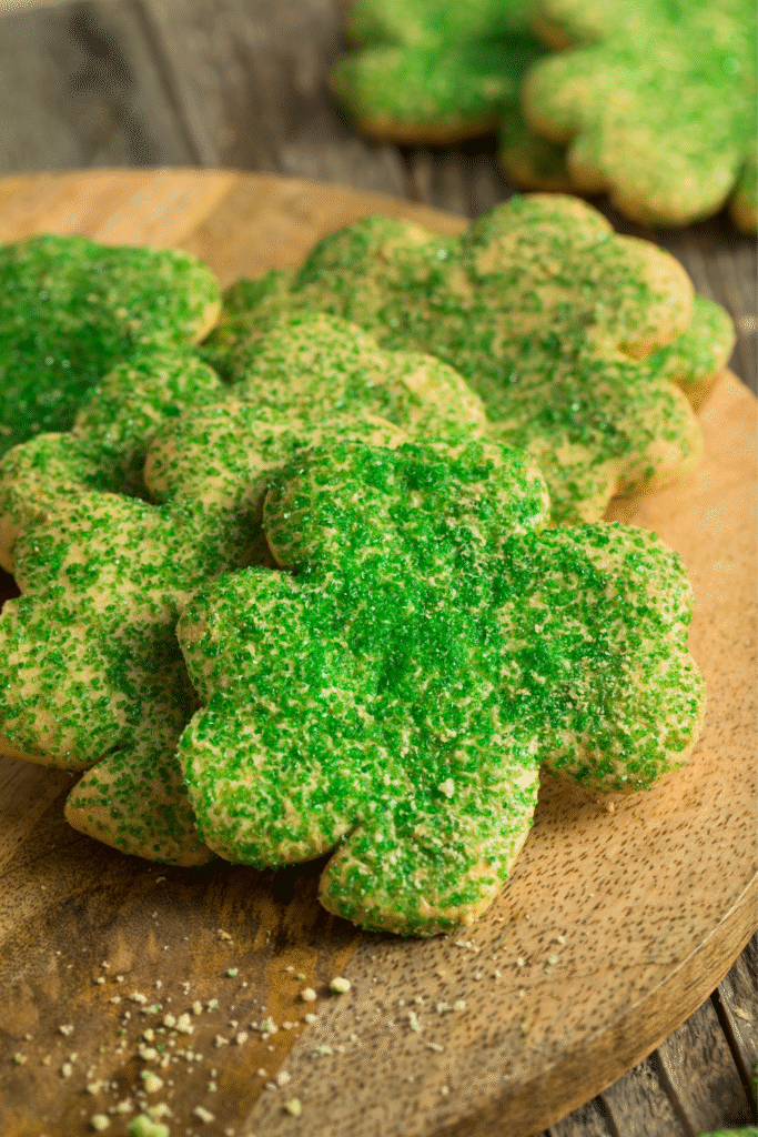 Green Shamrock Sugar Cookies Recipe